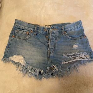 Free people jean shorts